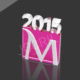 Troféu Millennium 2015 em acrílico 2cm espessura